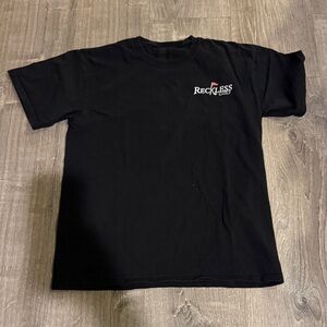 Men's Black Life Wide Open Reckless Golf T-shirt
